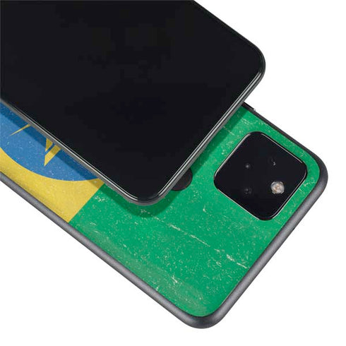 Ethiopia Flag Distressed Google Pixel 5a Skin